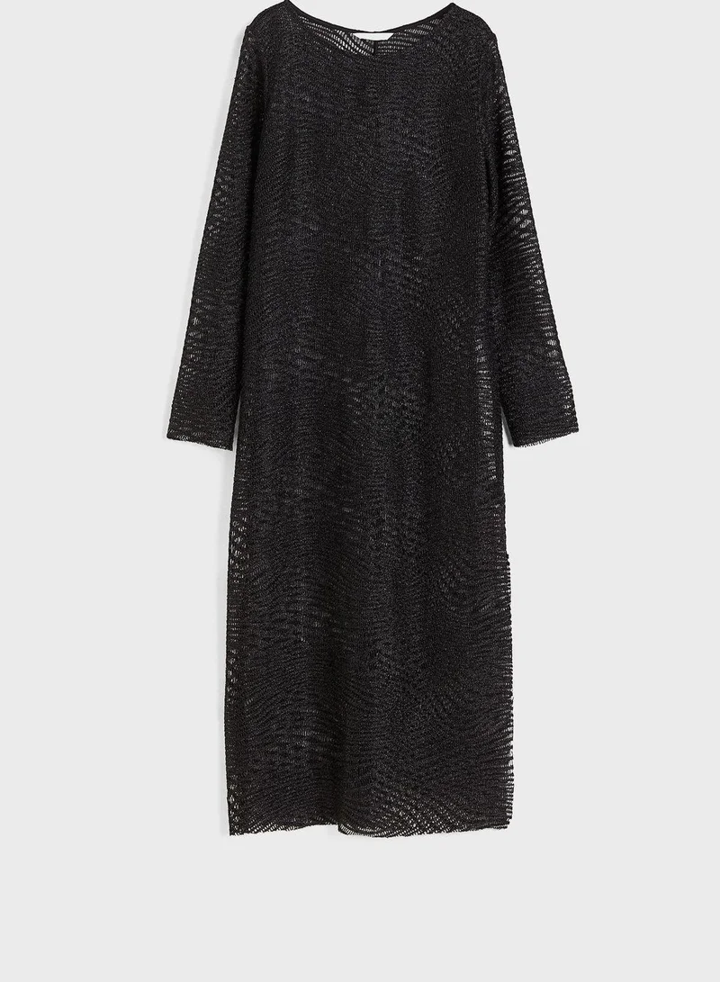 H&M Mesh Overlay Dress